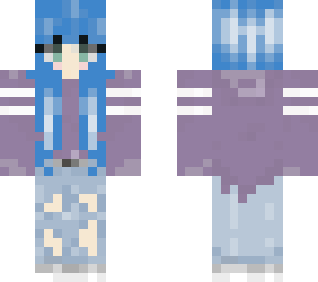 paris with blue hair