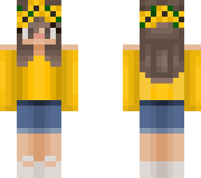 sunflower crown girl