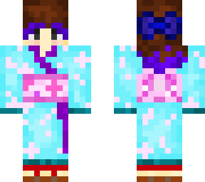 blue kimono