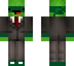 derpy green ninja turtle in a suit