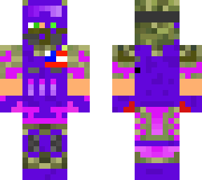 purple combat soldier