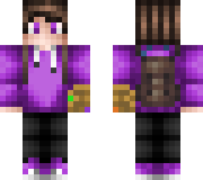 purple hoodie with thanos gauntlet