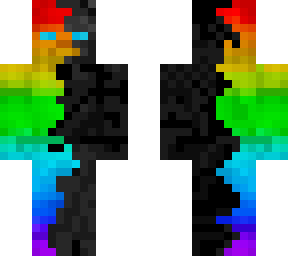 rainbow and black