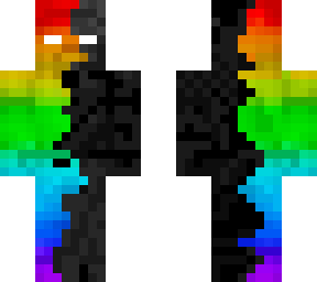rainbow and black