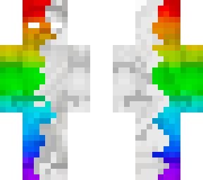 rainbow and white