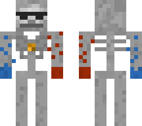 skeleton with sunglasses and fire hands