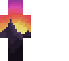 sunset behind the mountains