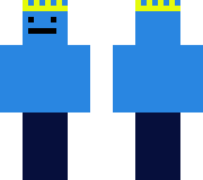 weird blue thing with jeans