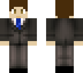 blue tie suit