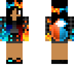 fire and ice wolf girl 2