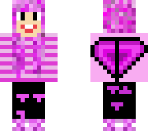 pink and blue girl