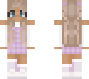 purple overall dress :)