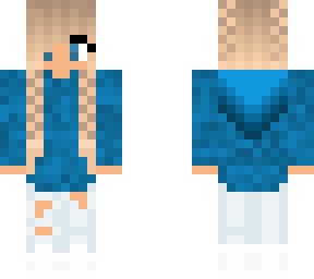 blue camo girl