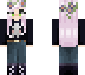 ghost sweater + flower crown bisky