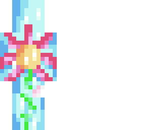 pink blossoms -pixel art-