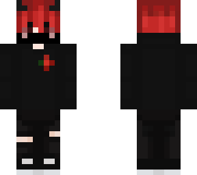 red hair demon boy