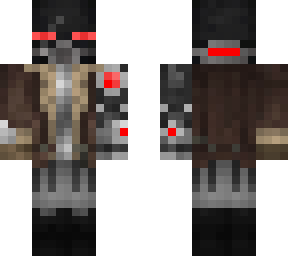 steampunk enderman red details