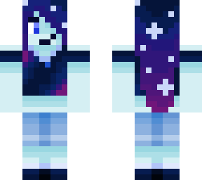 blue galaxy girl