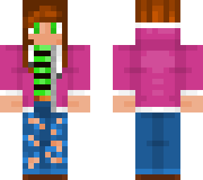 girl with jeans and a hudi