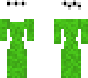 green base dress with flowercrown (not colored)