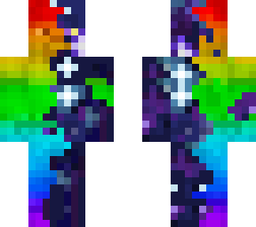 rainbow and galaxy steve merge
