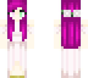 a girl in a dress