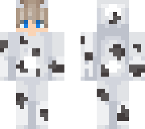 blonde boy cow onesie