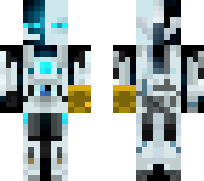 enderman cyborg with infinity gaunlet