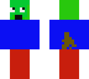 noob zombie edited with poop  on his pants