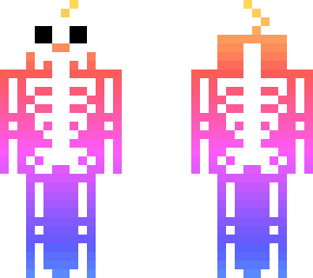 pastel skeleton