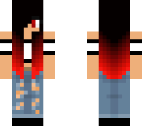 red to black hair girl (with no bow)