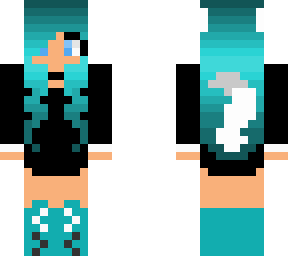 teal wolf girl