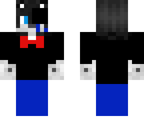 wolf in a tuxedo and eye patch