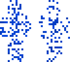 blue dots