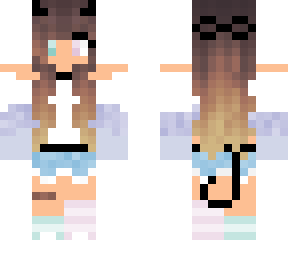 cute devil with hair template