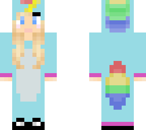 unicorn costume blue