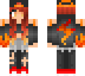 cool fire girl