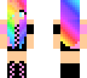emo rainbow girl