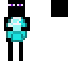 enderman and a diamond