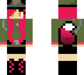 purple/pink german military fox girl