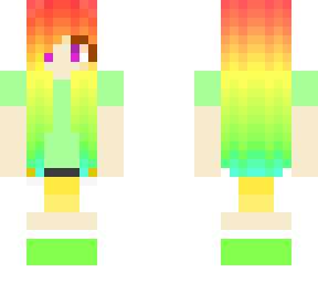 rainbow haired girl