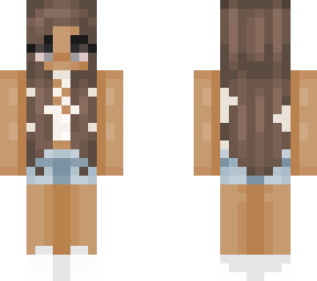 tan summer girl in jean shorts