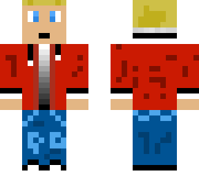 teen boy- red hoodie