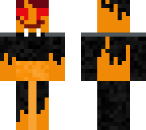 burning charcoal and fanged lava man