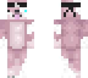 futuristic pink doge cyborg