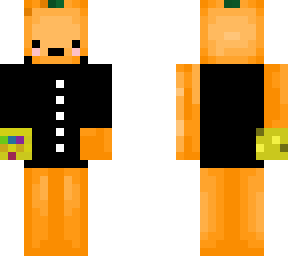orange with suit