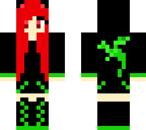 red and green dragon girl