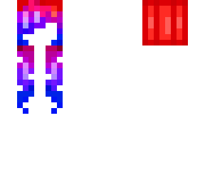 blue / red hair