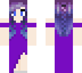 girl in purple dress