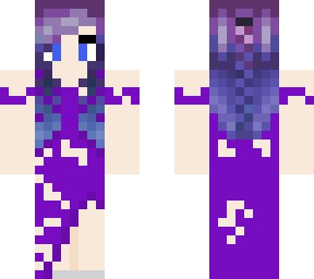 girl in ripped purple dress